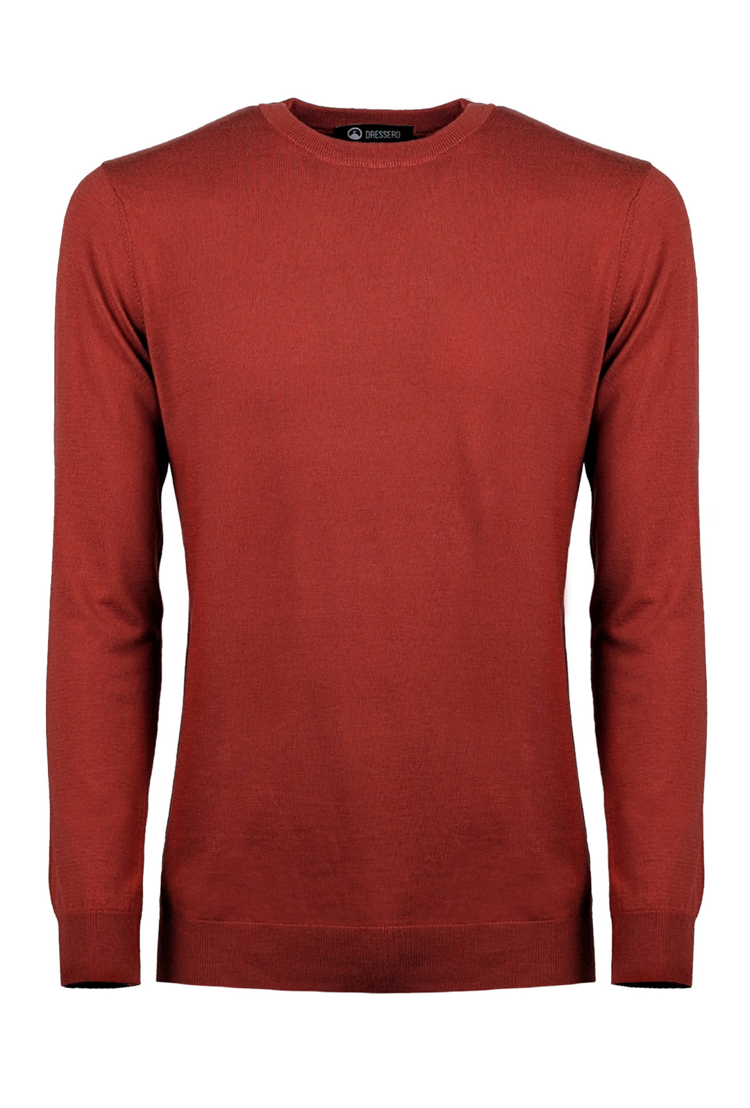 Maglia Uomo girocollo maglioncino Dresserd in lana rasata - RUGGINE
