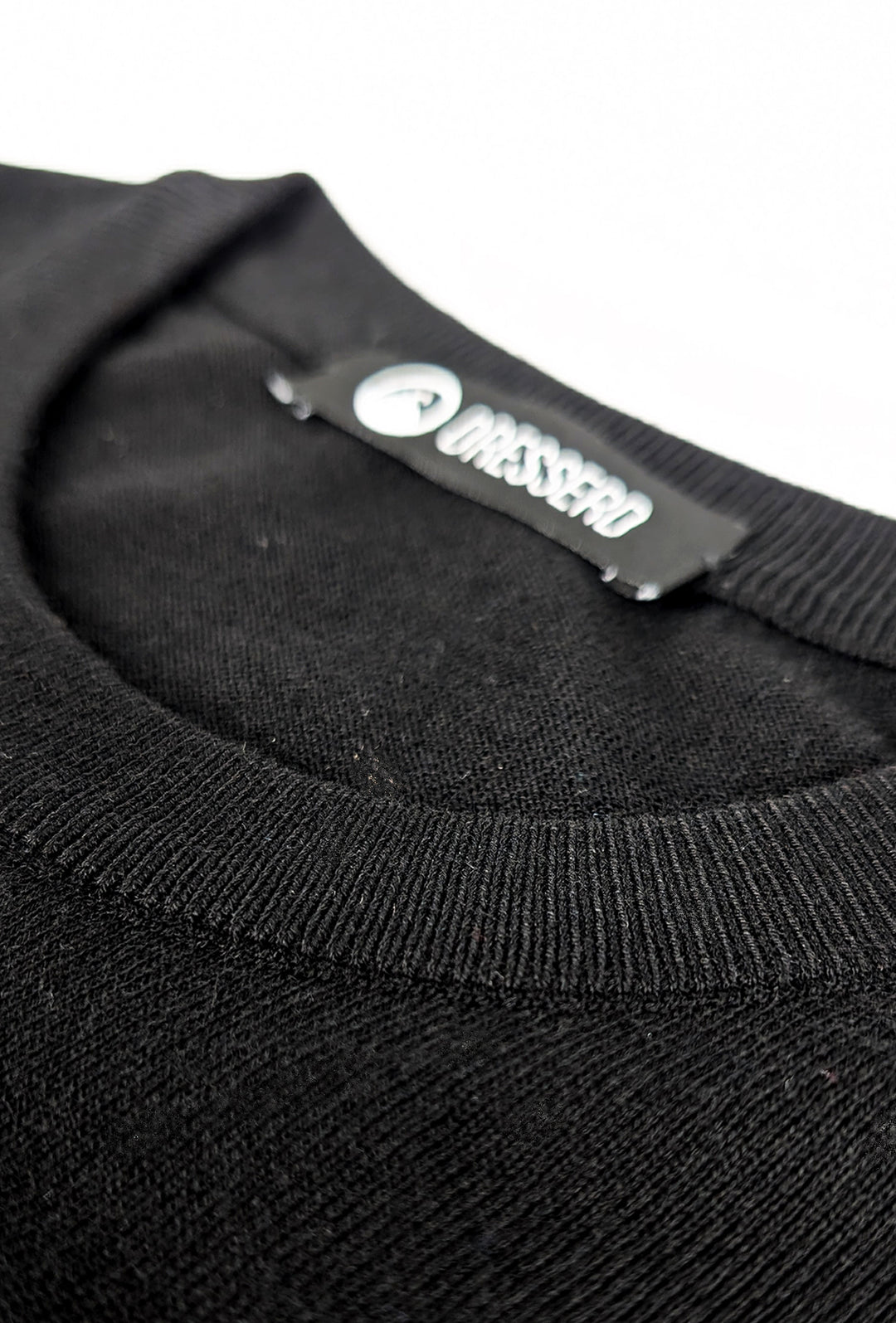 Maglia Uomo girocollo maglioncino Dresserd in lana rasata - NERO