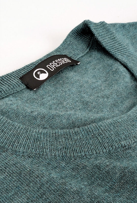 Maglia Uomo girocollo maglioncino Dresserd in lana rasata - VERDE