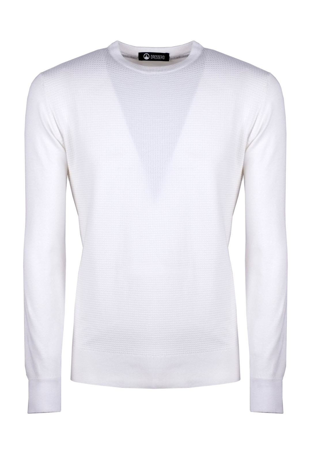Maglioncino Uomo manica lunga con top maglia Viscosa - BIANCO
