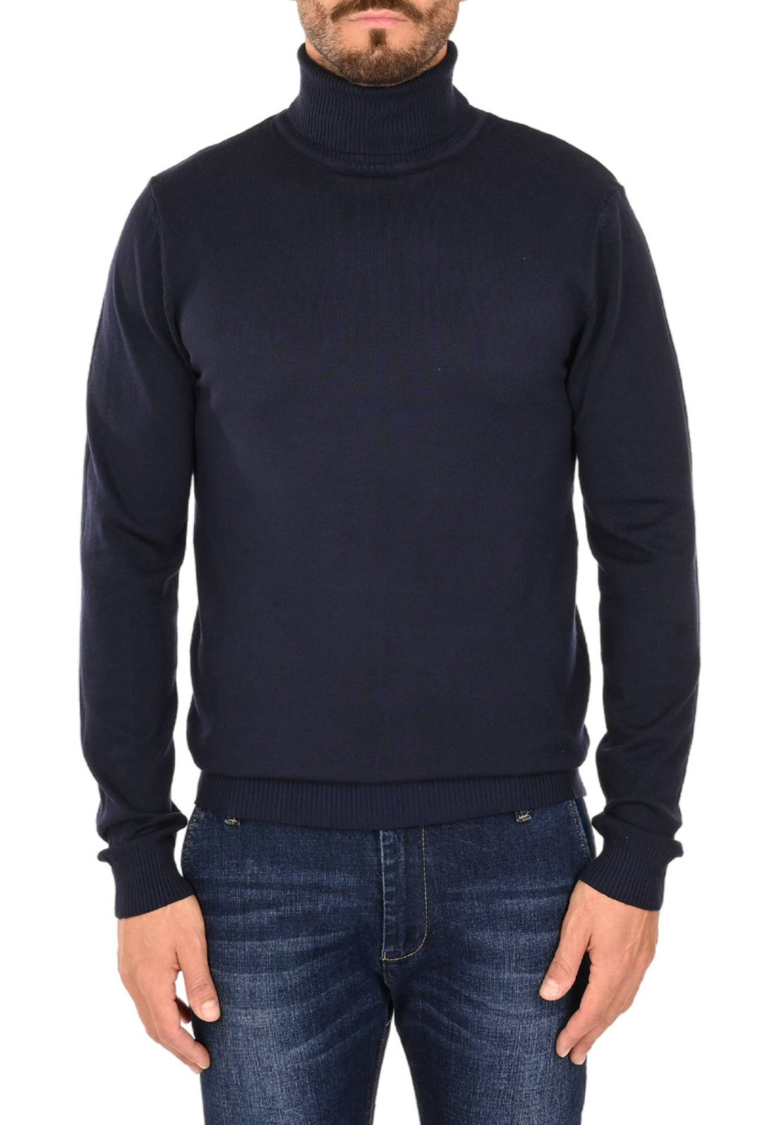 Maglia uomo Dolcevita Viscosa Dresserd - BLU