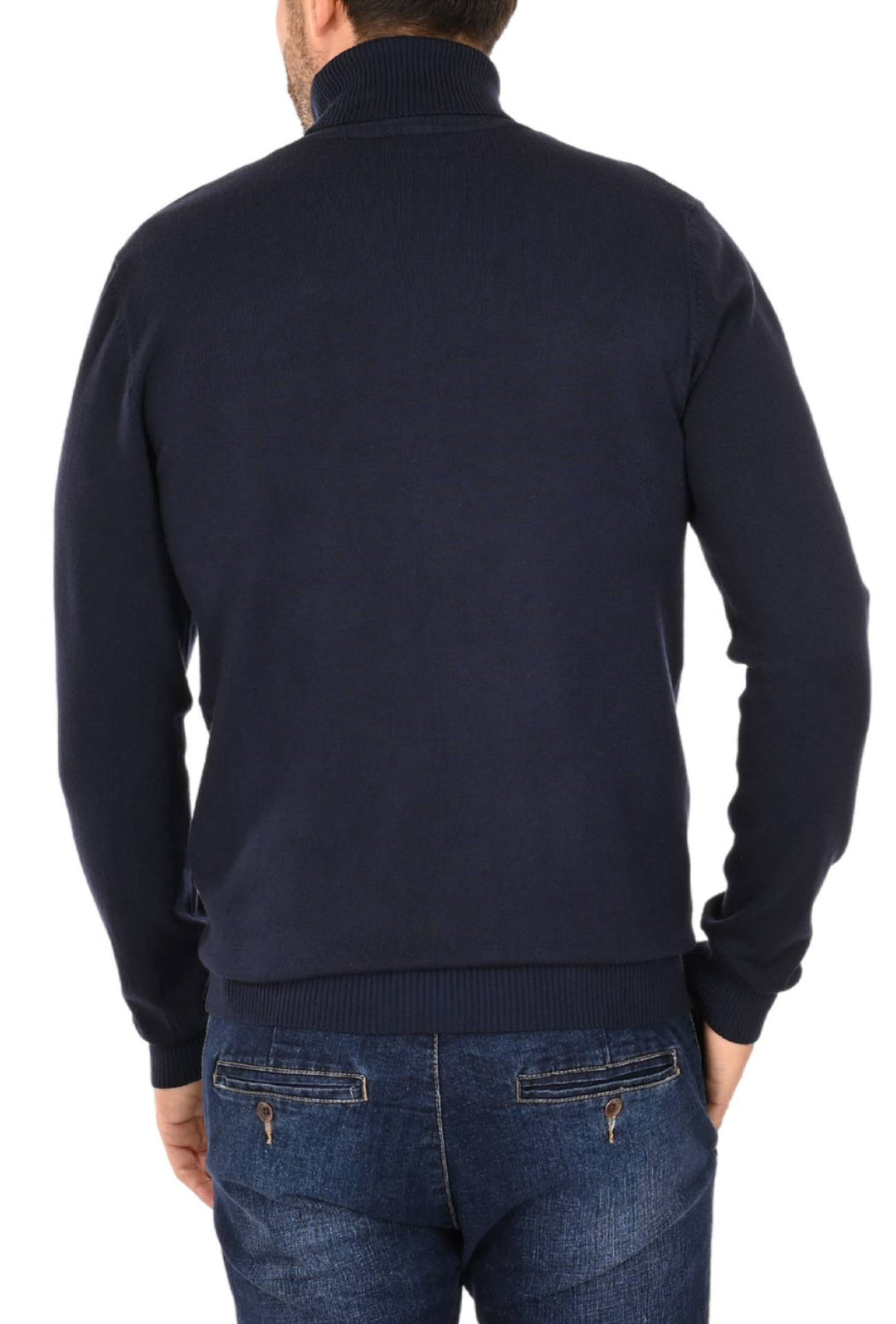 Maglia uomo Dolcevita Viscosa Dresserd - BLU