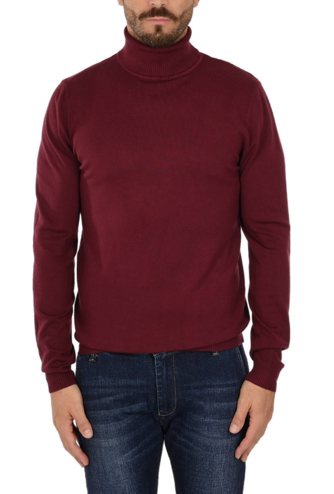 Maglia uomo Dolcevita Viscosa Dresserd - BORDEAUX