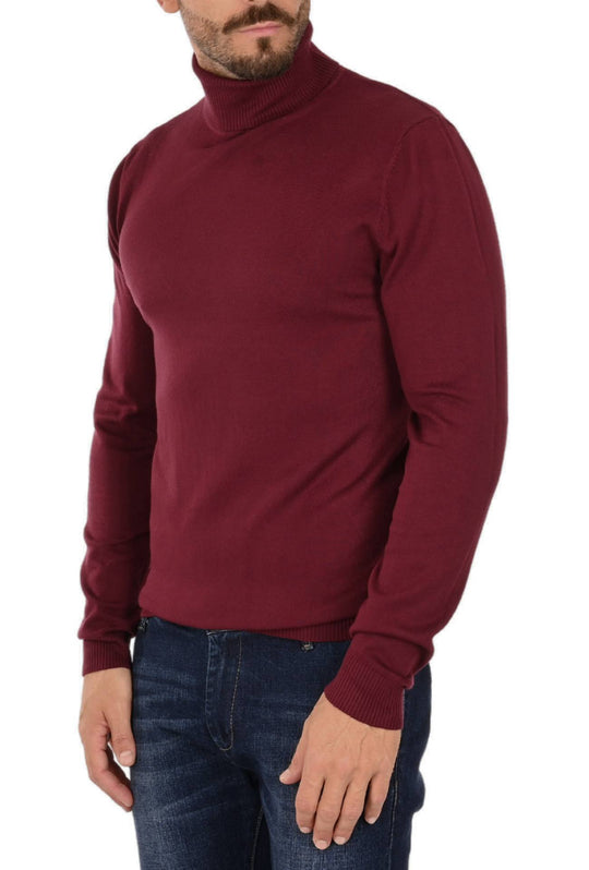 Maglia uomo Dolcevita Viscosa Dresserd - BORDEAUX