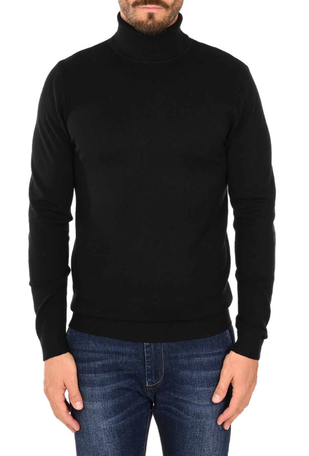 Maglia uomo Dolcevita Viscosa Dresserd - NERO