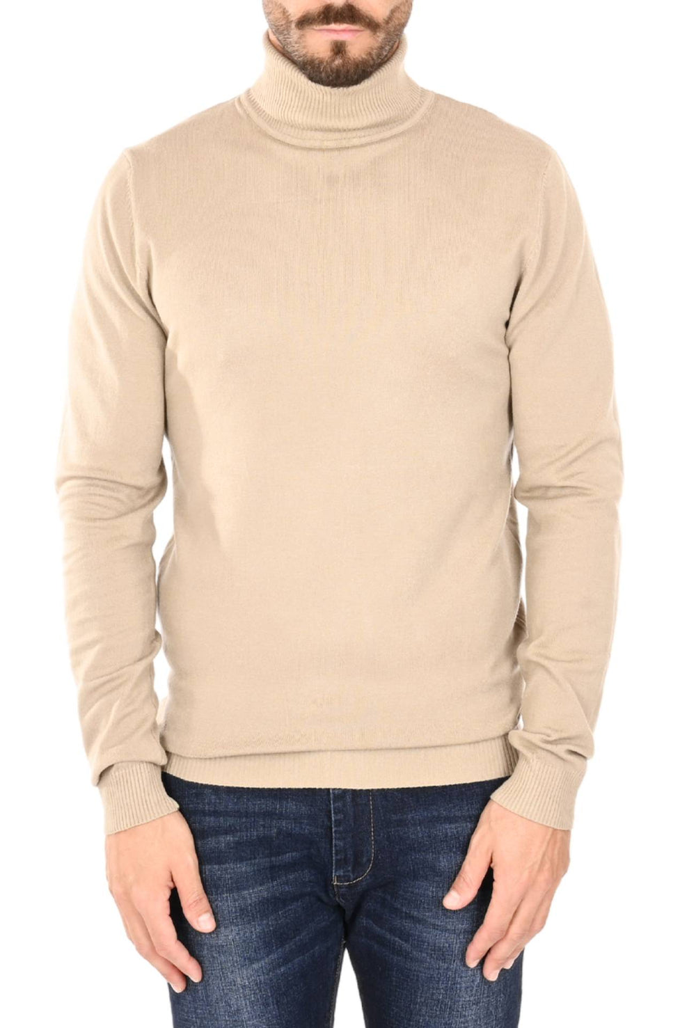 Maglia uomo Dolcevita Viscosa Dresserd - BEIGE