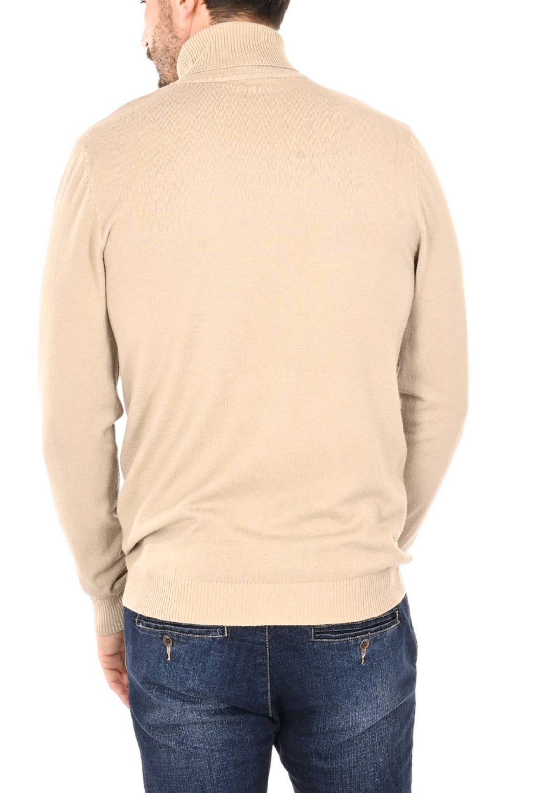 Maglia uomo Dolcevita Viscosa Dresserd - BEIGE