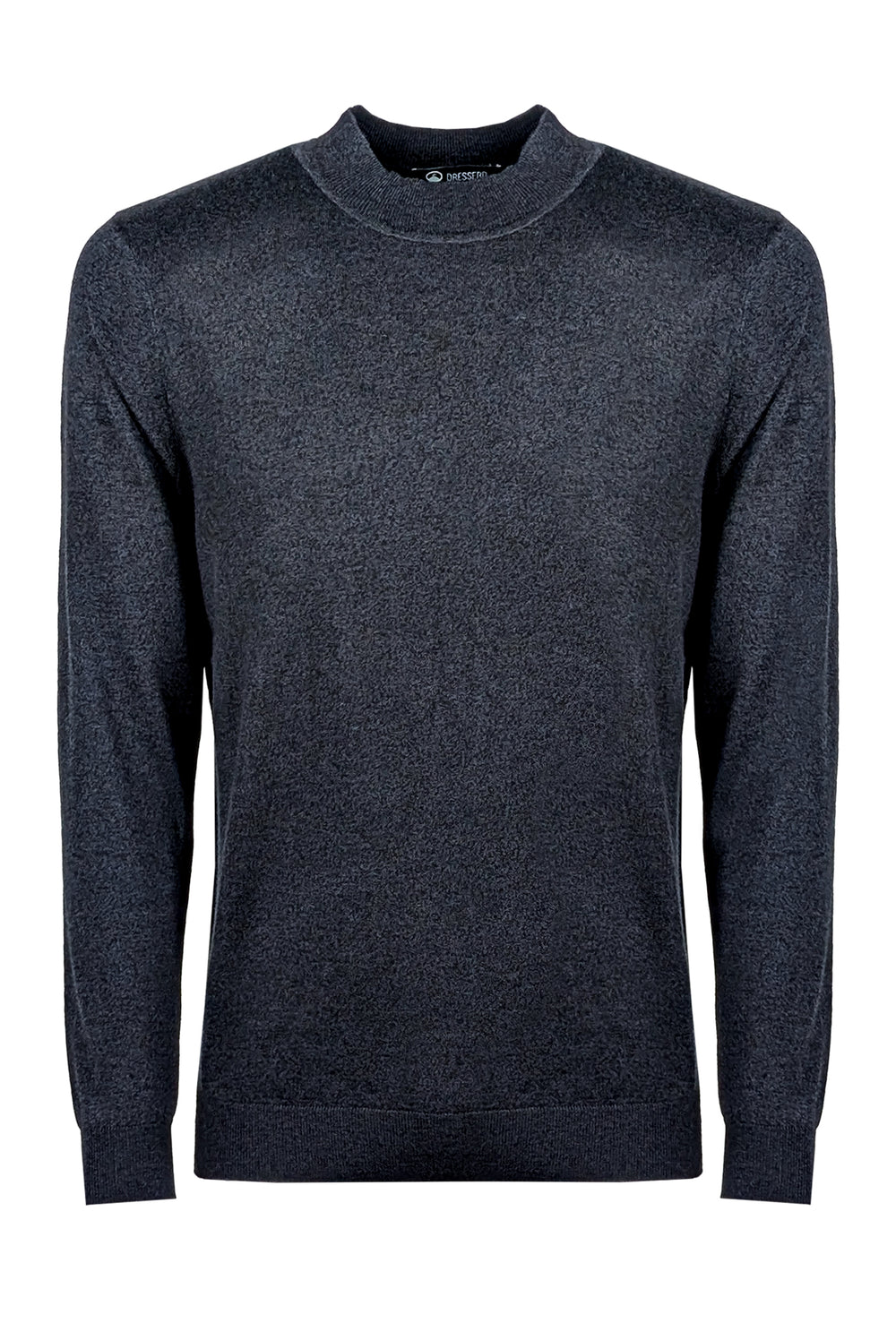 Maglione mezzo collo uomo dresserd in lana rasata - GRIGIO SCURO
