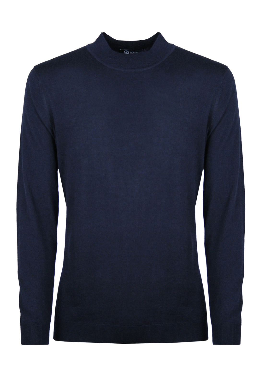 Maglione mezzo collo uomo dresserd in lana rasata - BLU