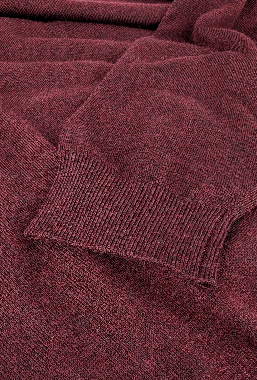 Maglione mezzo collo uomo dresserd in lana rasata - BORDEAUX