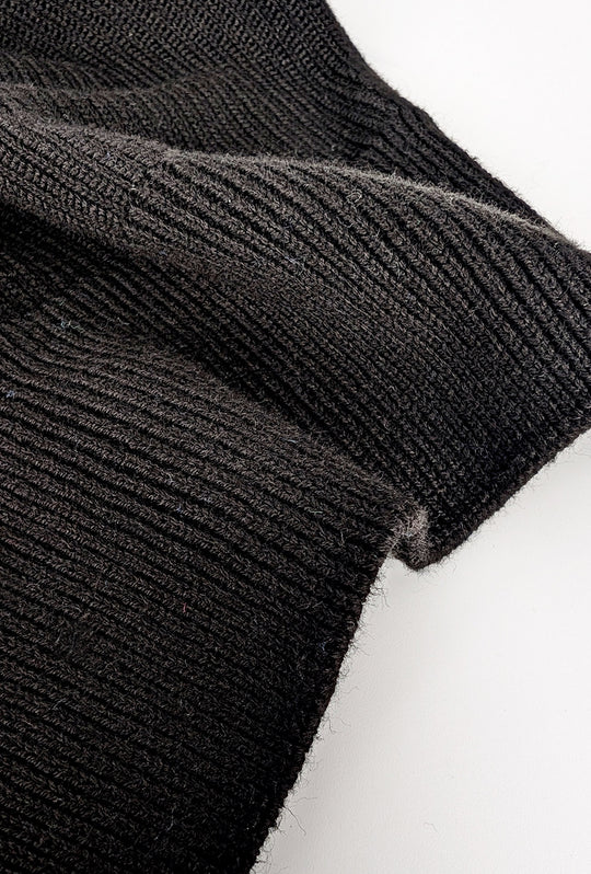 Maglia uomo in cotone TOMMY HILFIGER chain ridge c neck -NERO