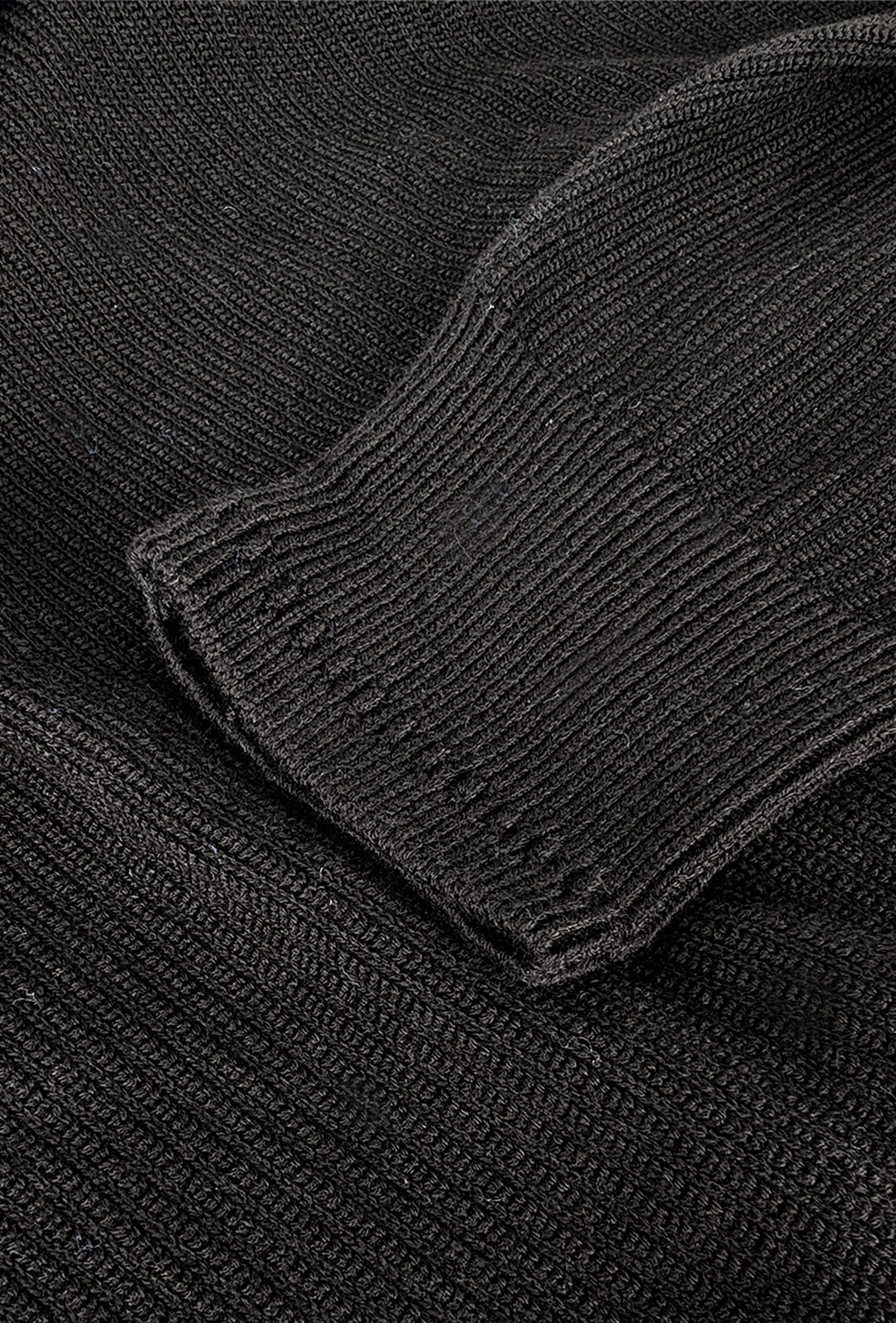Maglia uomo in cotone TOMMY HILFIGER chain ridge c neck -NERO