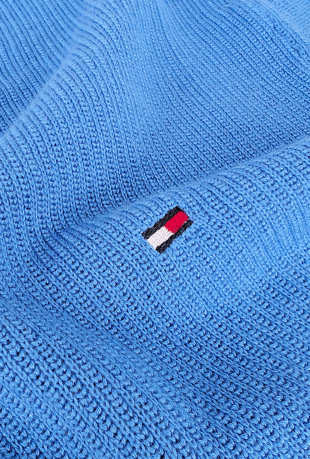 Maglia uomo in cotone TOMMY HILFIGER chain ridge c neck -BLU SPELL