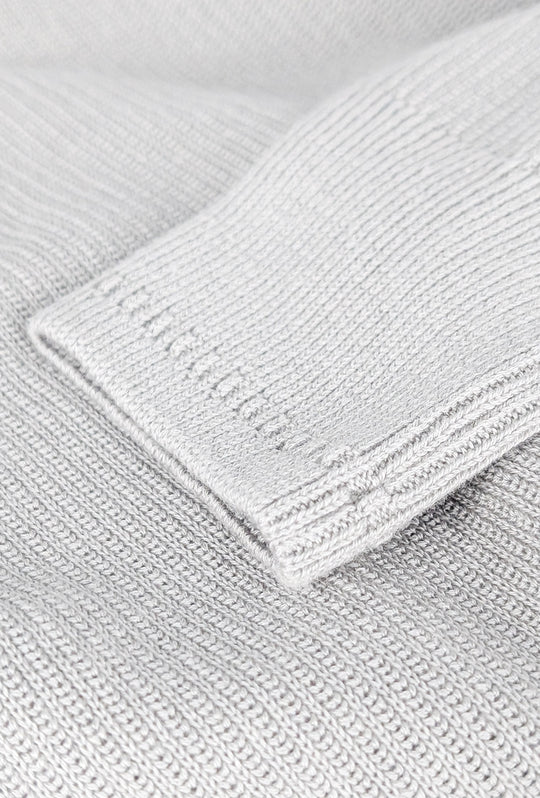 Maglia uomo in cotone TOMMY HILFIGER chain ridge c neck - GRIGIO CHIARO