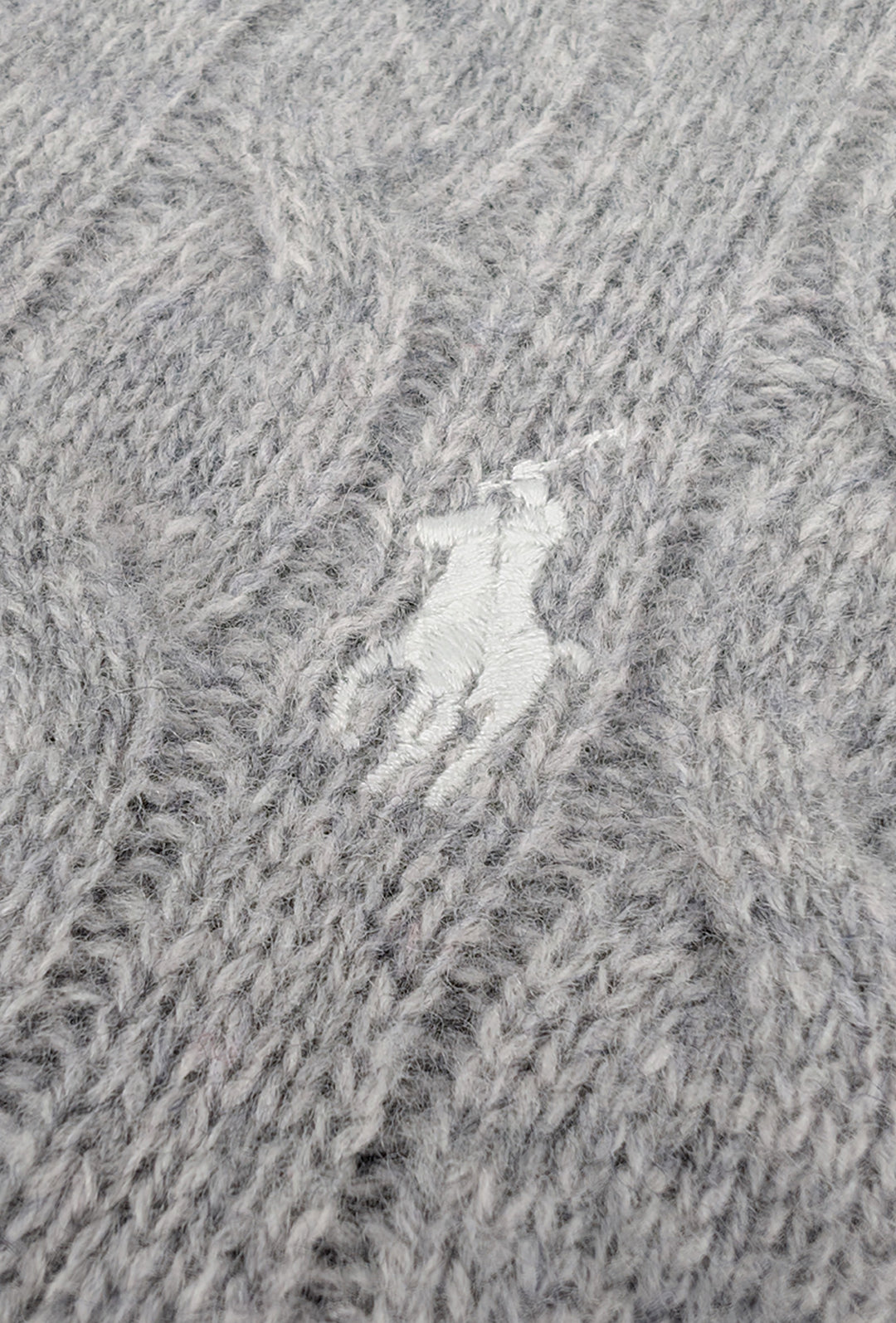 Maglia Uomo Ralph Lauren Lana Cashmere a trecce - GRIGIO