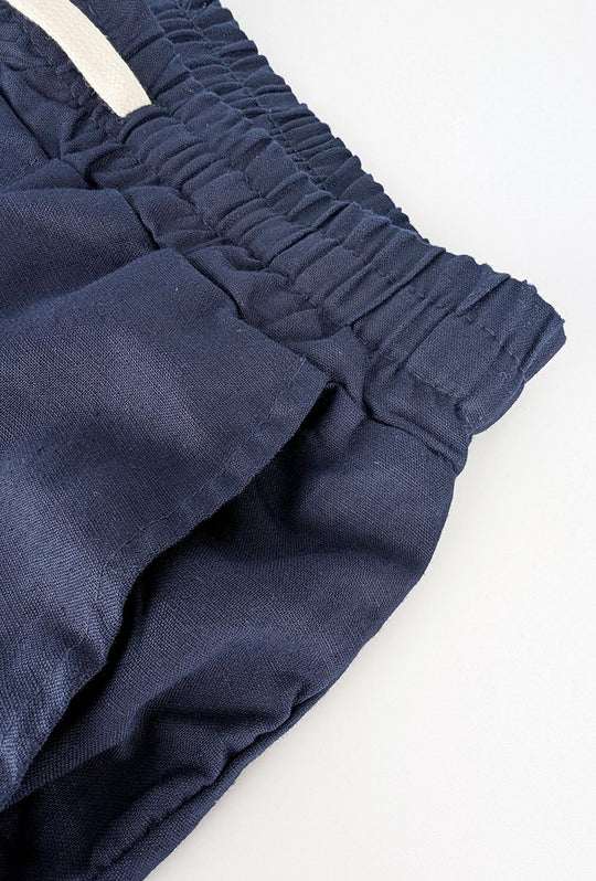 Pantalone Uomo in Lino e Cotone Pantalaccio - BLU