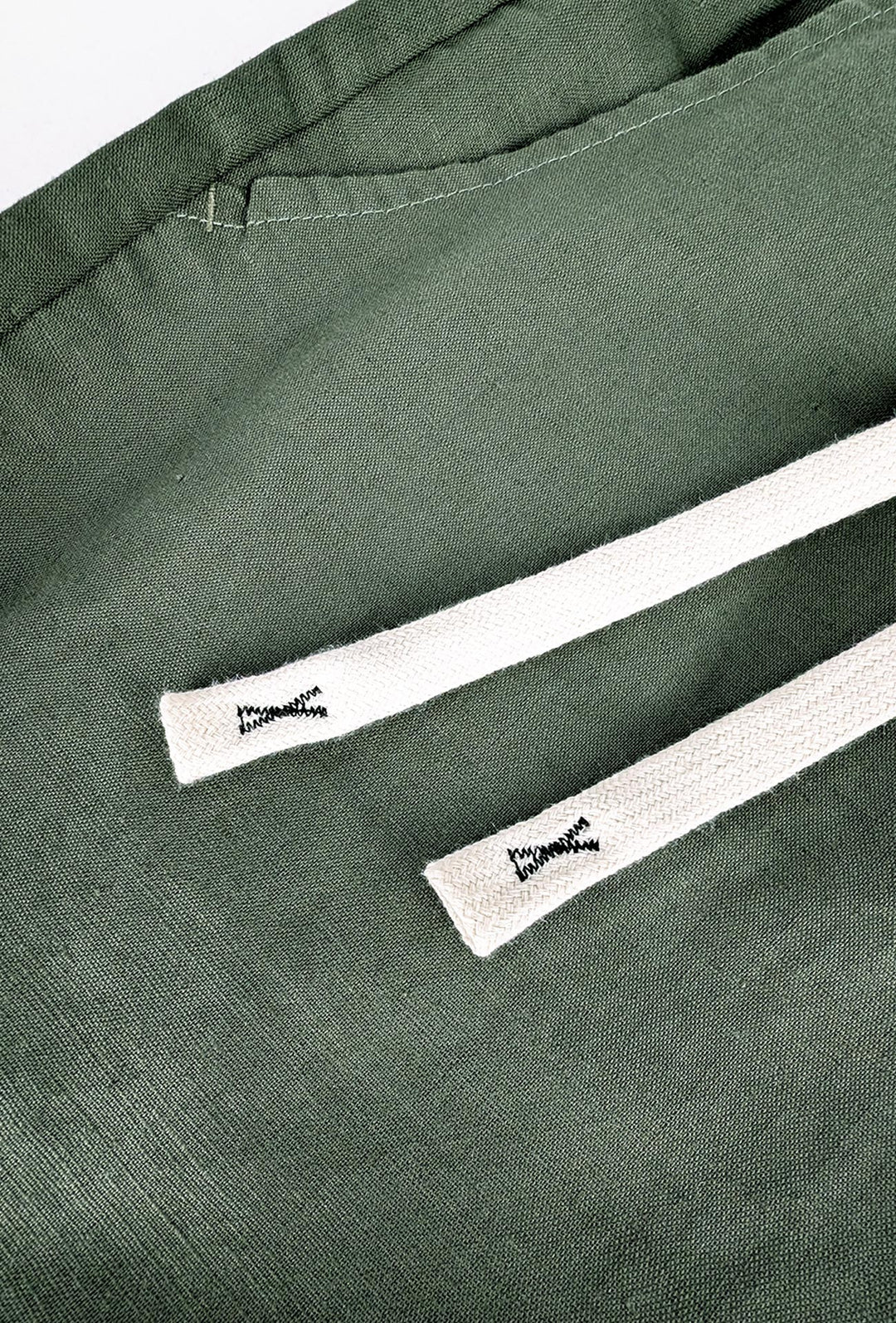 Pantalone Uomo in Lino e Cotone Pantalaccio - VERDE MILITARE