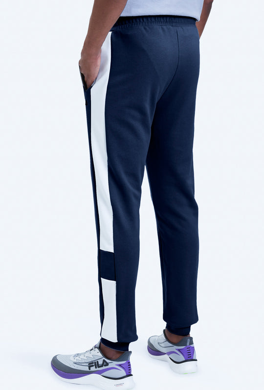 Pantalone uomo FILA Black iris bright white Fitness