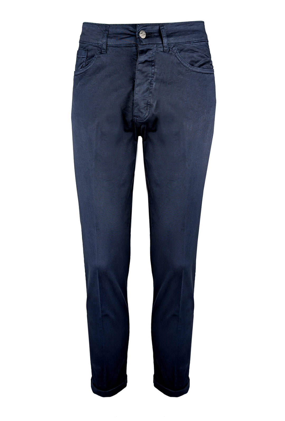 Pantalone uomo in cotone modello 5 tasche - BLU