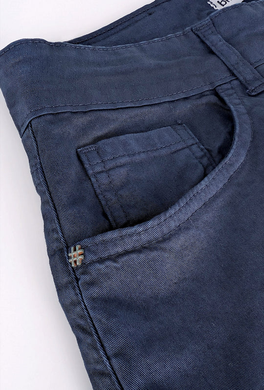 Pantalone uomo in cotone modello 5 tasche - BLU