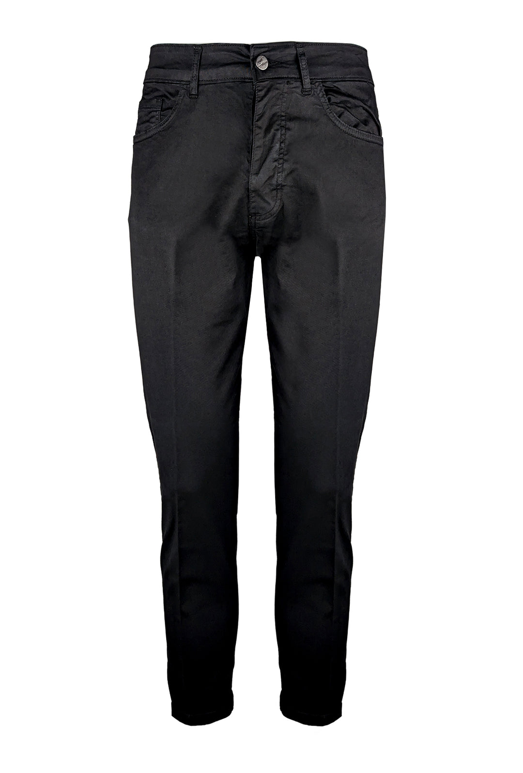 Pantalone uomo in cotone modello 5 tasche - NERO
