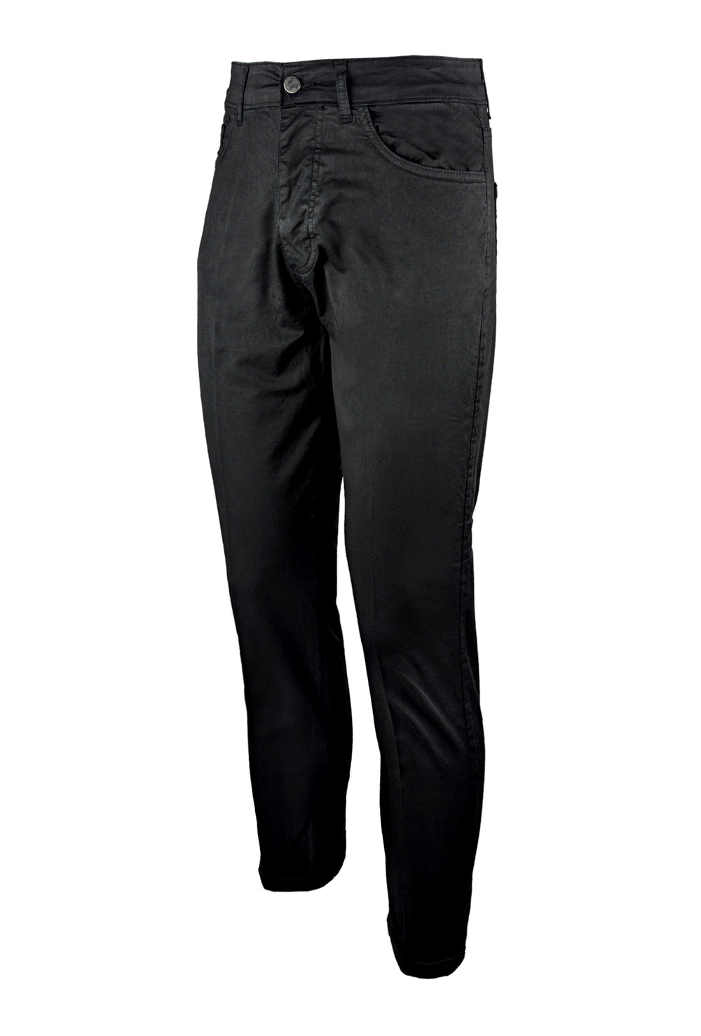 Pantalone uomo in cotone modello 5 tasche - NERO