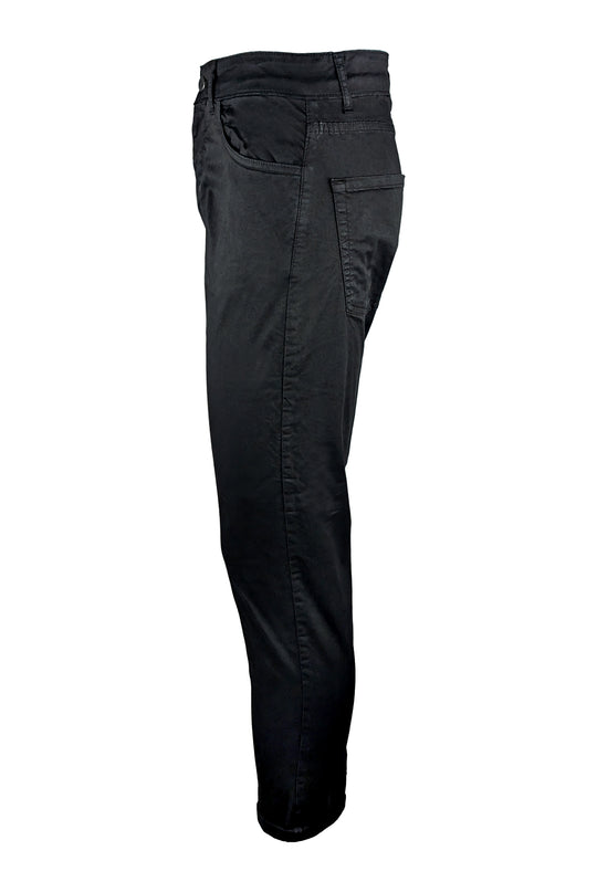 Pantalone uomo in cotone modello 5 tasche - NERO