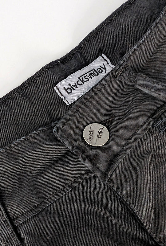 Pantalone uomo in cotone modello 5 tasche - NERO