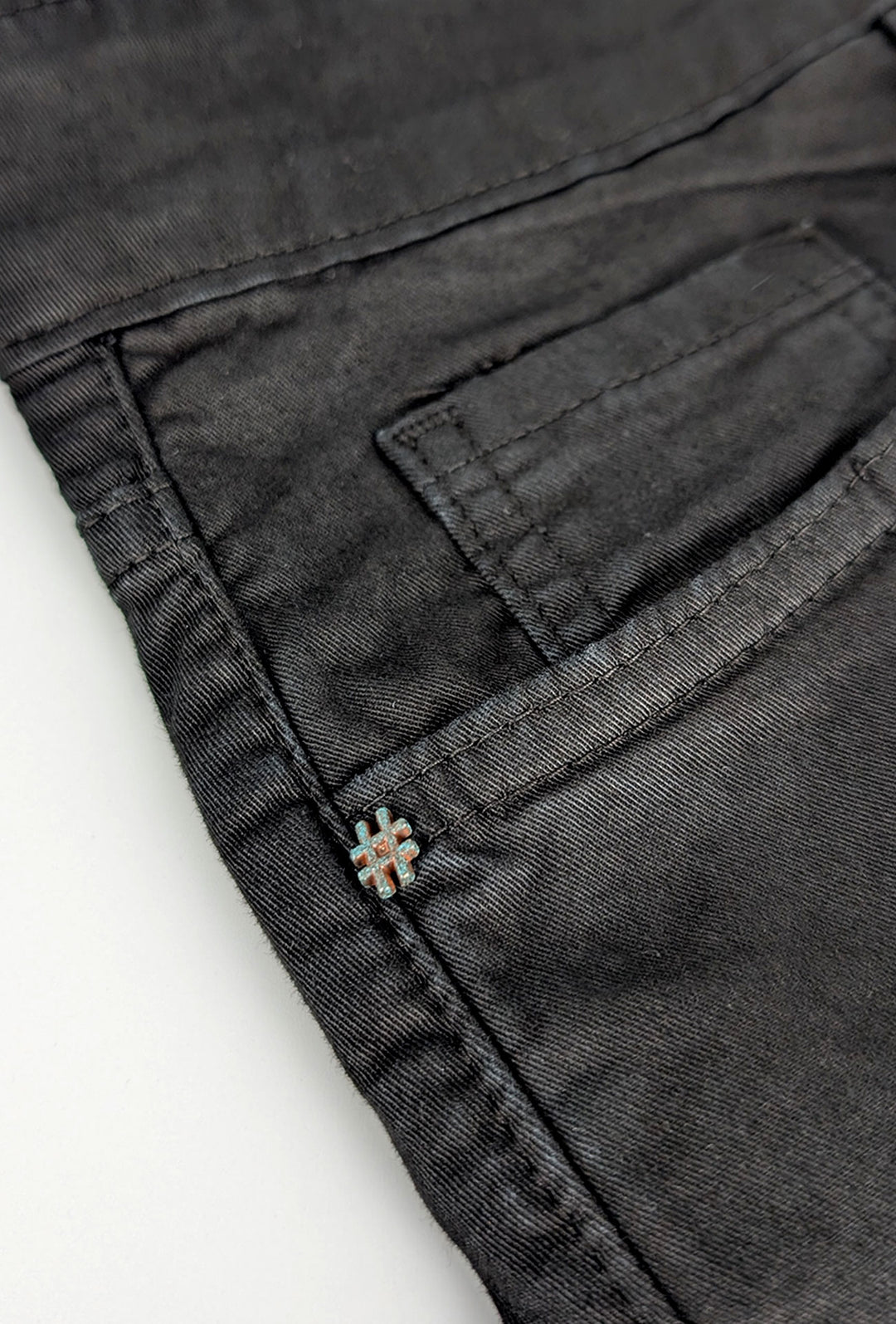 Pantalone uomo in cotone modello 5 tasche - NERO