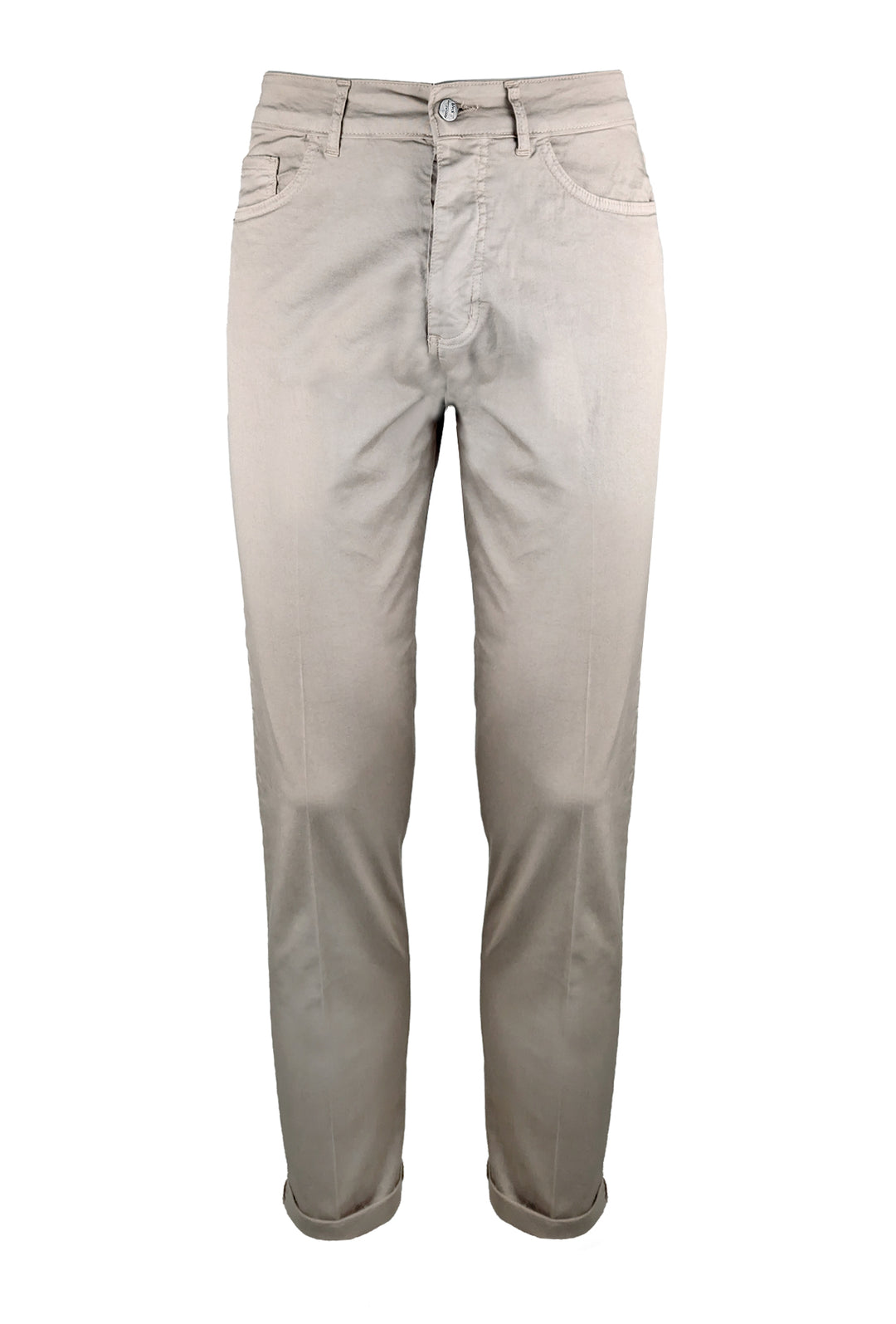 Pantalone uomo in cotone modello 5 tasche - BEIGE