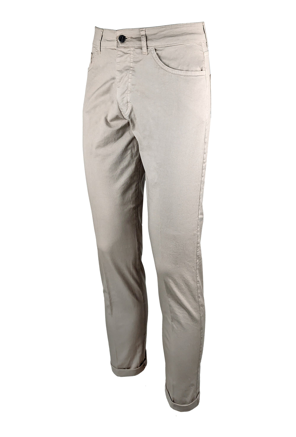 Pantalone uomo in cotone modello 5 tasche - BEIGE