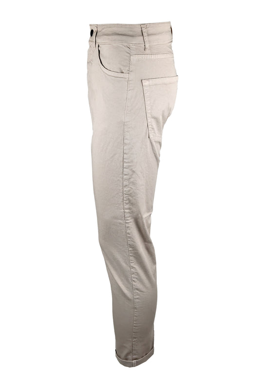 Pantalone uomo in cotone modello 5 tasche - BEIGE