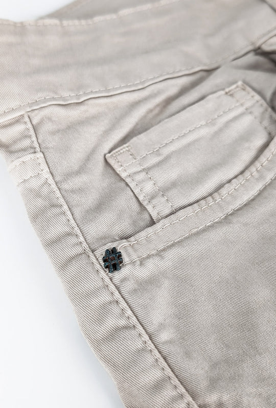 Pantalone uomo in cotone modello 5 tasche - BEIGE