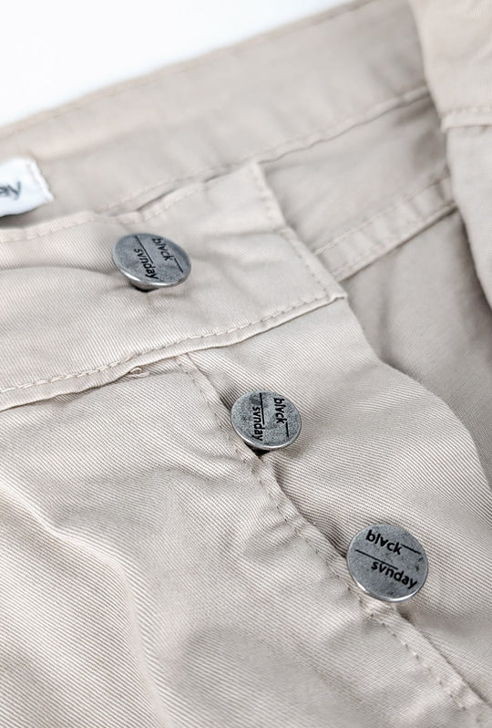Pantalone uomo in cotone modello 5 tasche - BEIGE