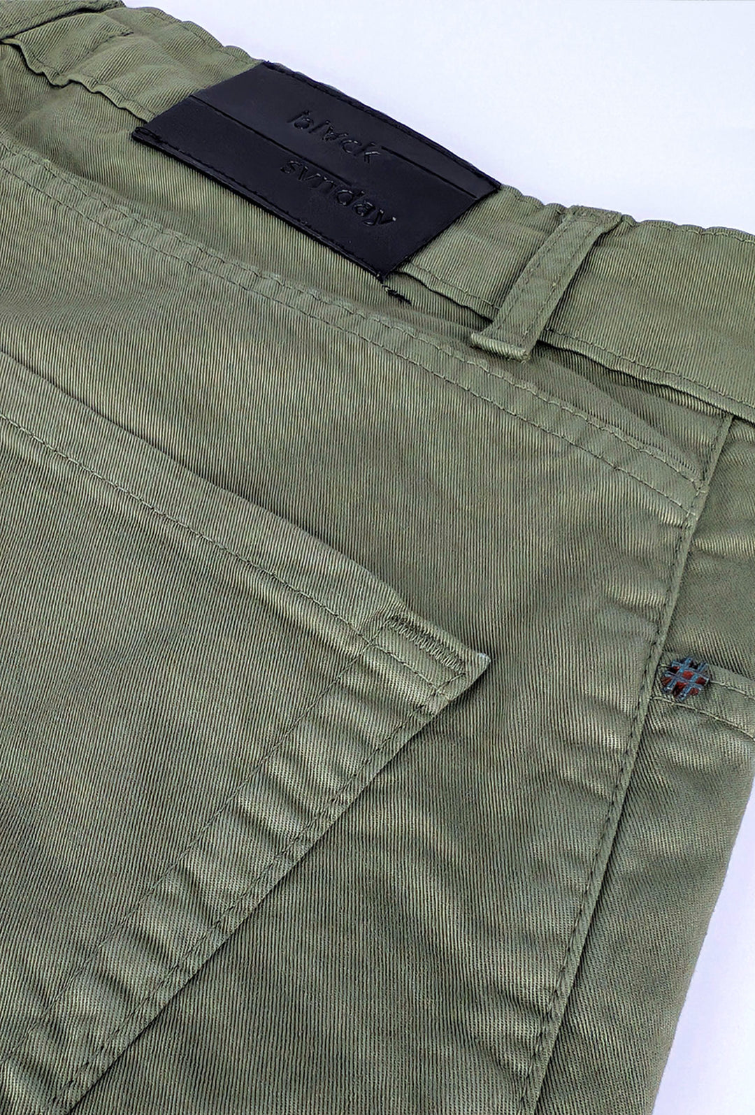 Pantalone uomo in cotone modello 5 tasche - VERDE MILITARE
