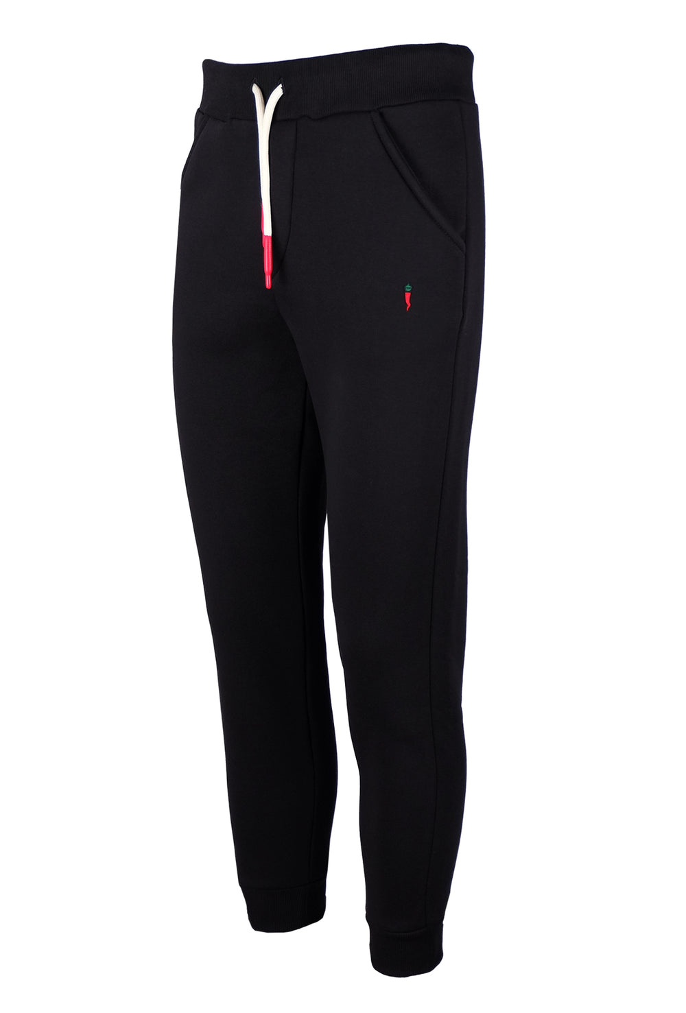 Pantalone di tuta Invernale con polsino pantaloni fitness tinta unita - NERO