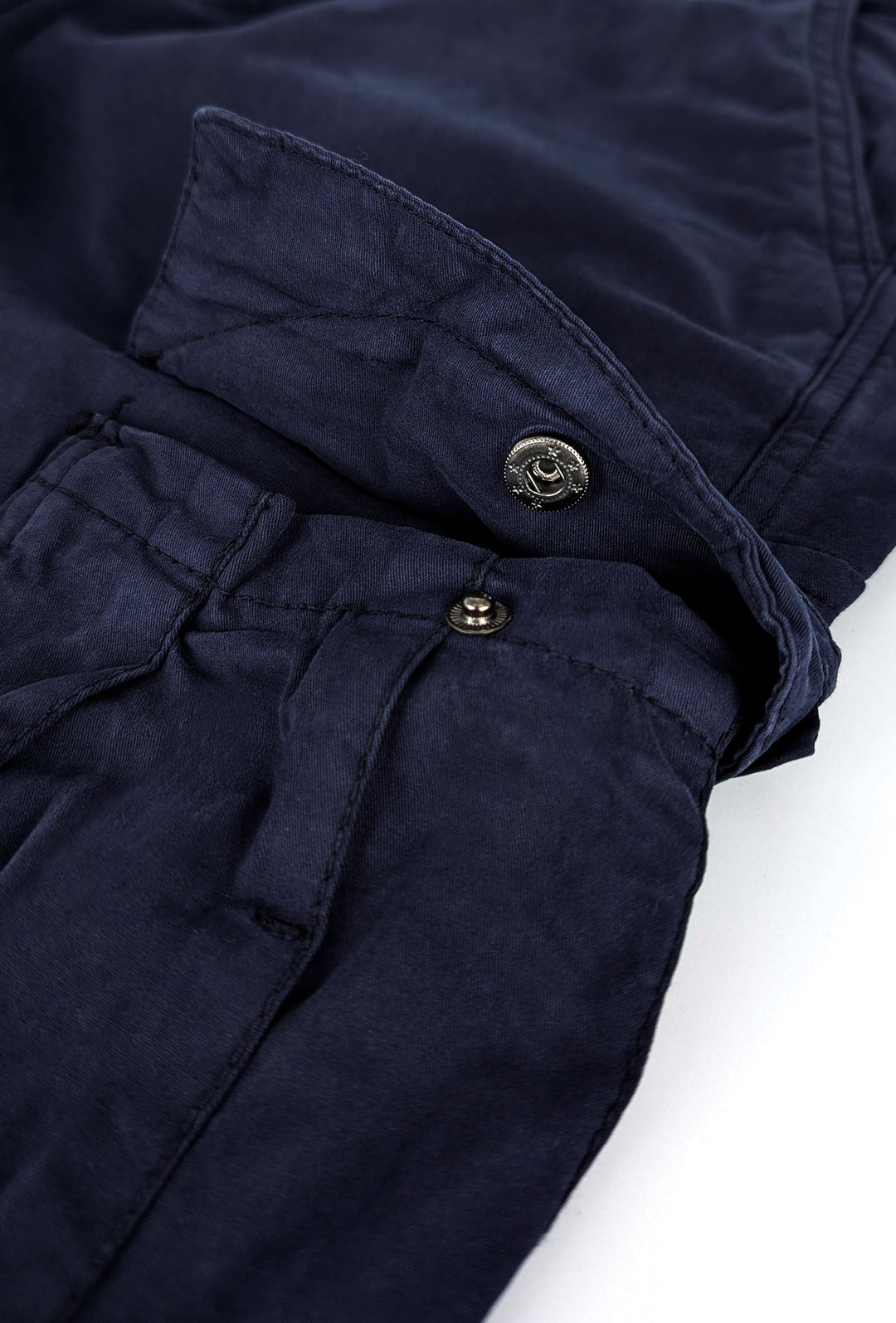 Pantalone uomo elasticizzato con tasconi cargo cotone leggero - BLU