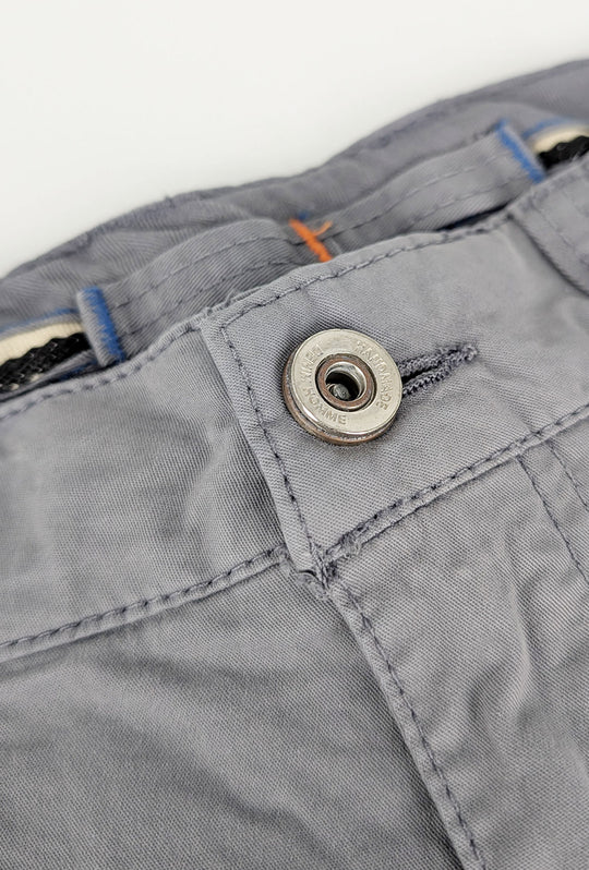Pantalone uomo elasticizzato con tasconi cargo cotone leggero - GRIGIO