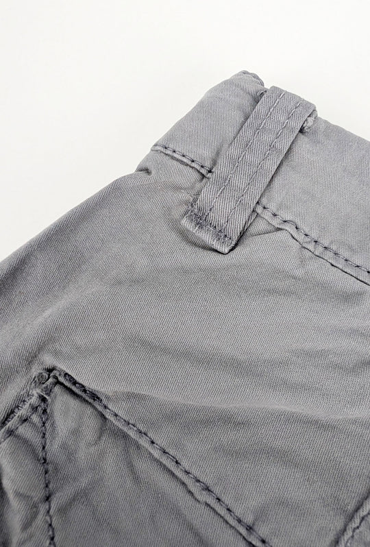 Pantalone uomo elasticizzato con tasconi cargo cotone leggero - GRIGIO