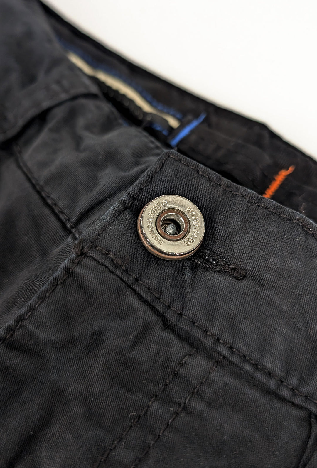 Pantalone uomo elasticizzato con tasconi cargo cotone leggero - NERO
