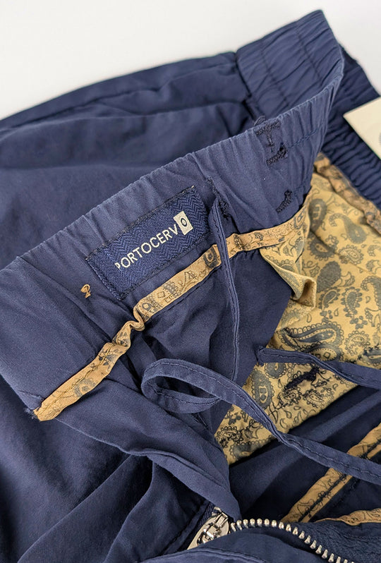 Pantalone Uomo cotone con Elastico Pantalaccio - BLU