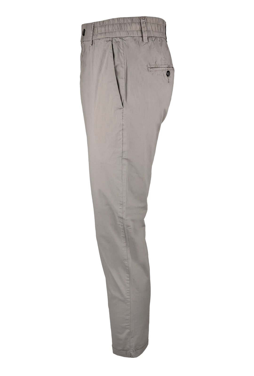 Pantalone Uomo cotone con Elastico Pantalaccio - BEIGE