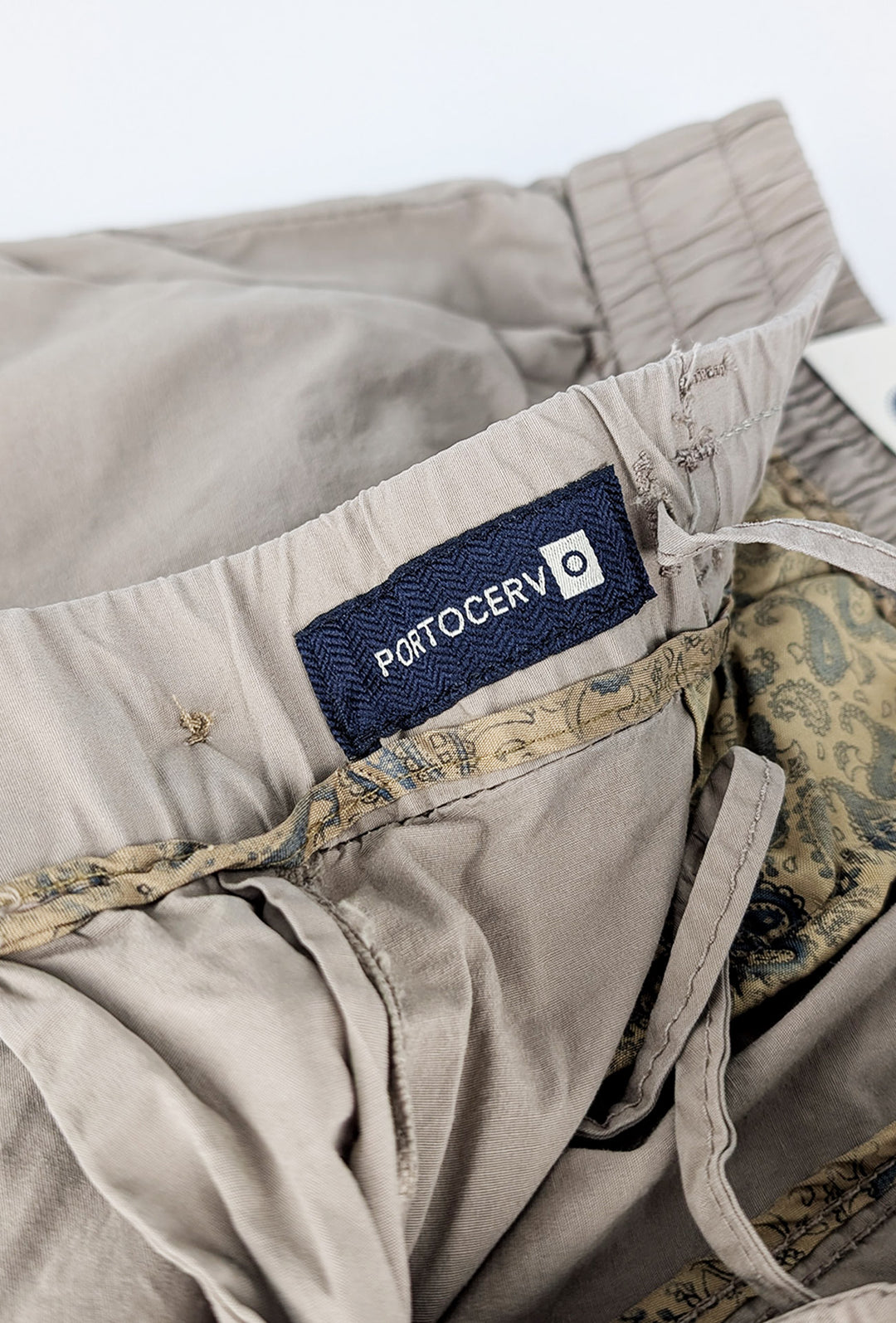 Pantalone Uomo cotone con Elastico Pantalaccio - BEIGE