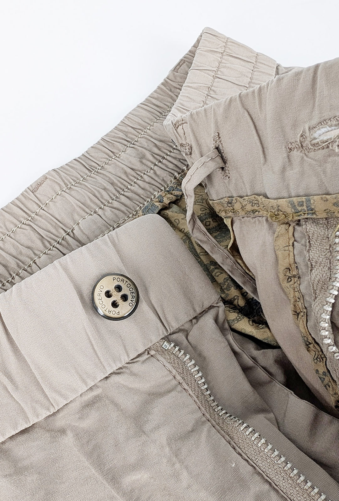 Pantalone Uomo cotone con Elastico Pantalaccio - BEIGE