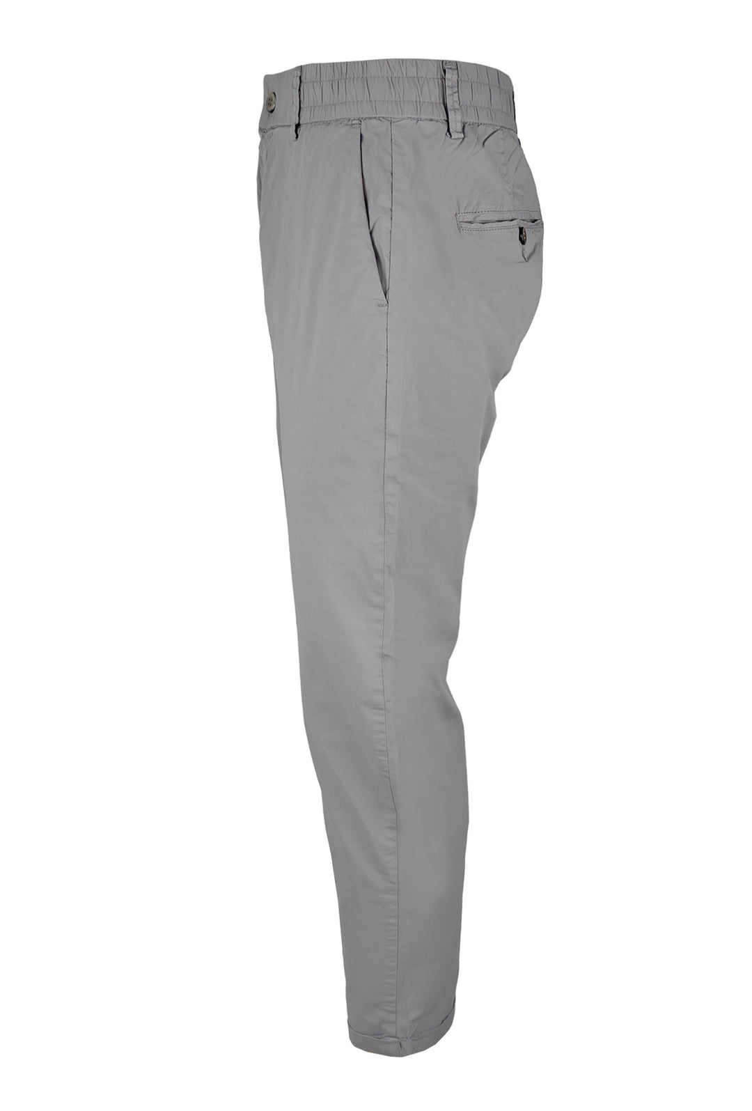 Pantalone Uomo cotone con Elastico Pantalaccio - GRIGIO