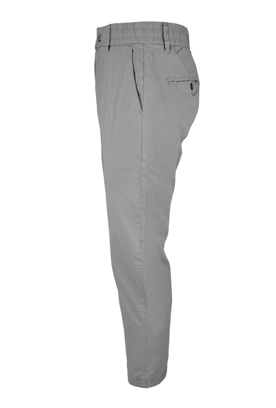 Pantalone Uomo cotone con Elastico Pantalaccio - GRIGIO