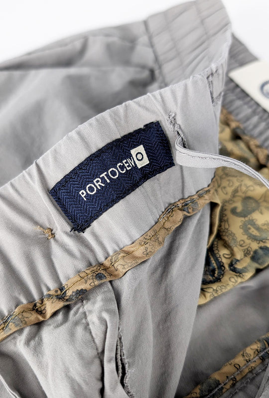 Pantalone Uomo cotone con Elastico Pantalaccio - GRIGIO