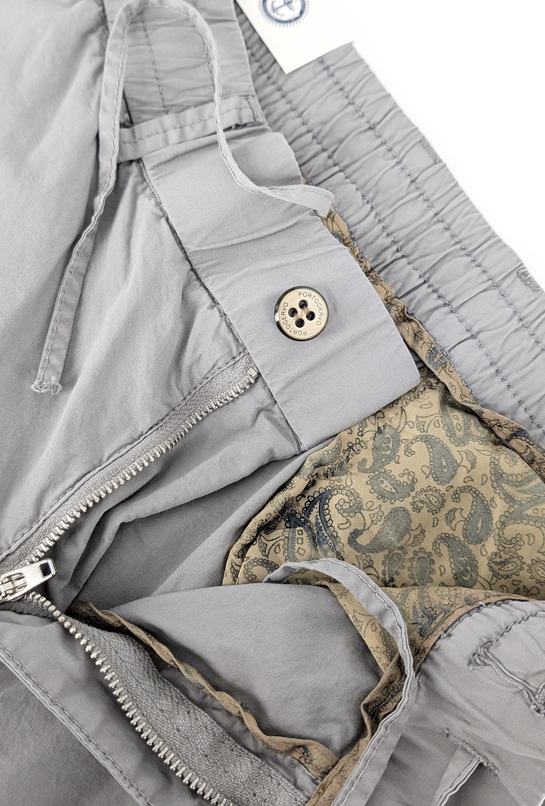 Pantalone Uomo cotone con Elastico Pantalaccio - GRIGIO