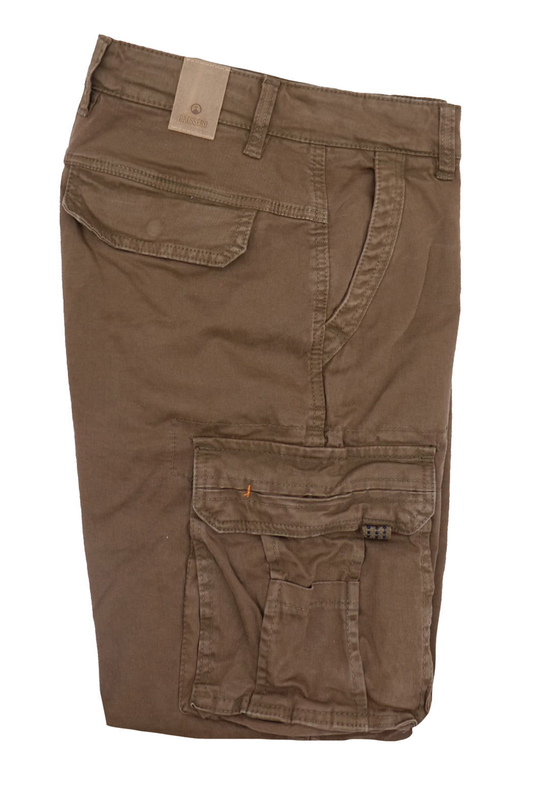 Pantalone Uomo Cargo Dresserd Pantaloni lunghi Gamba Stretta Con Polsino Pantalone Autunno Inverno - MARRONE