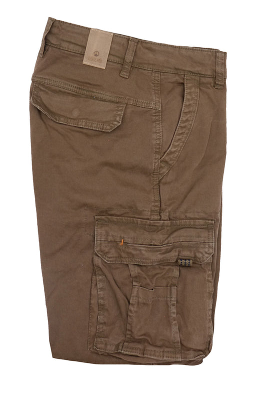 Pantalone Uomo Cargo Dresserd Pantaloni lunghi Gamba Stretta Con Polsino Pantalone Autunno Inverno - MARRONE